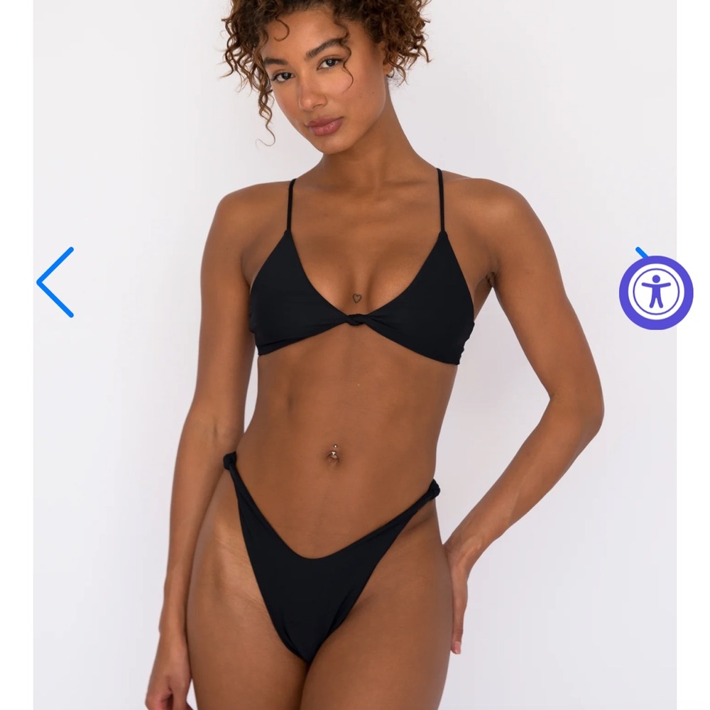 Skatie “Sarah” Black Bikini Top NWOT
